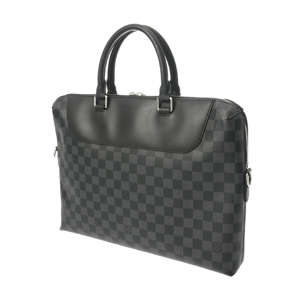 Louis Vuitton PDJ Black Graphite Business Canvas Damier Bag Grey NM